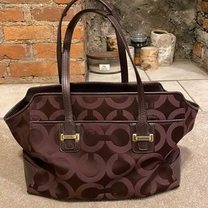 Vintage Maroon/Purple Coach Purse